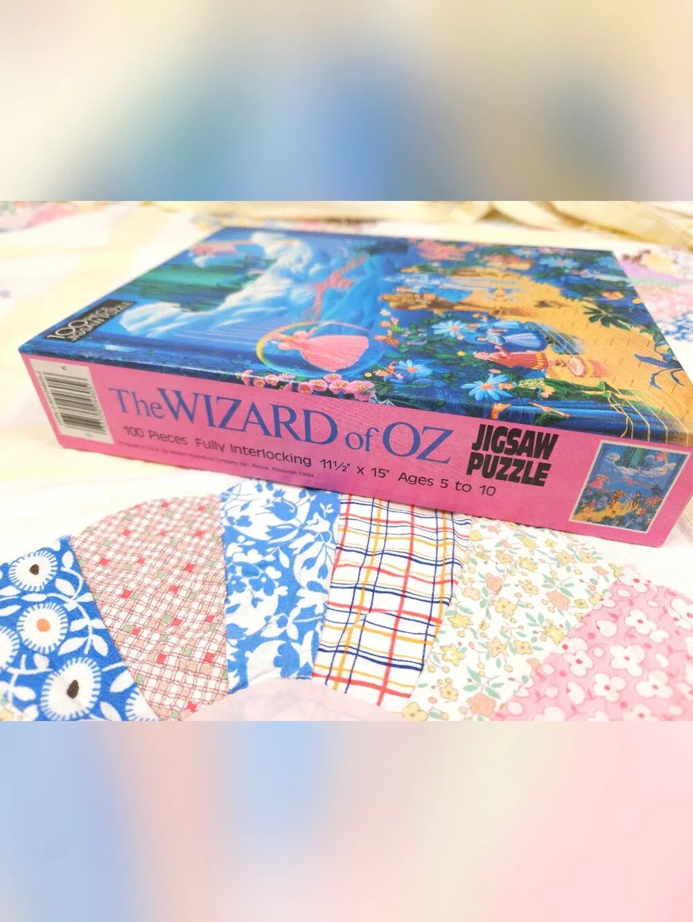 Wizard Of Oz SEALED Melanie Taylor Kent Golden 100 Piece Jigsaw Puzzle Rare 1989